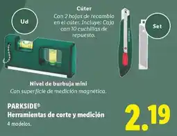 Lidl Parkside - herramientas de corte y medicion oferta