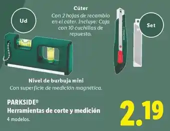 Lidl Parkside - herramientas de corte y medicion oferta