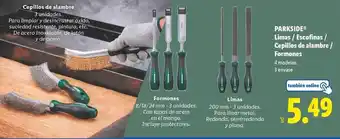 Lidl Parkside - l'imà / escofinas / capillos de lamar/ permanchas oferta