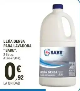 E.Leclerc IFA SABE Lejía densa para lavadora oferta