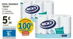 E.Leclerc NICKY Papel higienico oferta