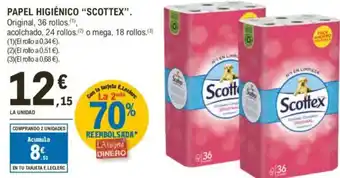 E.Leclerc SCOTTEX Papel higiénico oferta