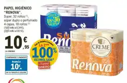 E.Leclerc RENOVA Papel higiénico oferta