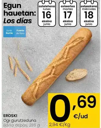 Eroski Eroski - barra aspas oferta