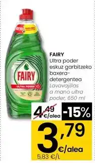Eroski Fairy - lavavajillas a mano ultra poder oferta