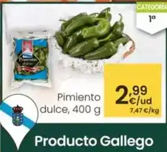 Eroski Pimiento dulce oferta
