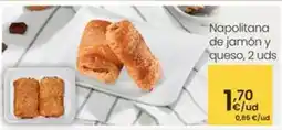 Eroski Napolitana de jamón y queso oferta