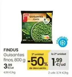 Eroski Findus - guisantes finos oferta