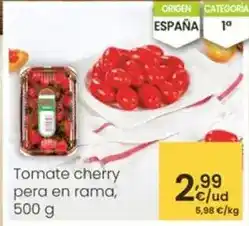 Eroski Tomate cherry pera en rama oferta