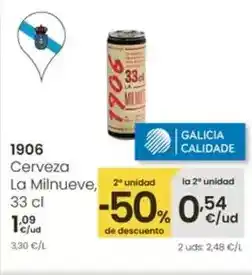 Eroski 1906 - cerveza la milnueve oferta
