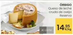 Eroski Orbigo - queso de leche cruda de oveja reserva oferta