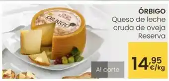 Eroski Orbigo - queso de leche cruda de oveja reserva oferta