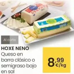 Eroski Hoxe neno - queso en barra clasico o semigraso bajo en sal oferta
