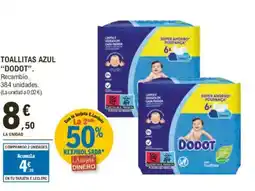 E.Leclerc DODOT Toallitas azul oferta