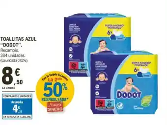 E.Leclerc DODOT Toallitas azul oferta