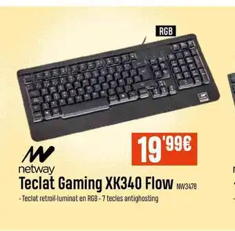 Beep Netway Teclat Gaming Xk340 Flow oferta