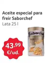 GM Cash & Carry Saborchef - aceite especial para freir oferta