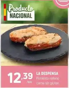 Coviran La despensa - pimiento relleno carne sin gluten oferta