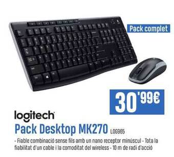 Beep Logitech Pack Desktop Mk270 oferta
