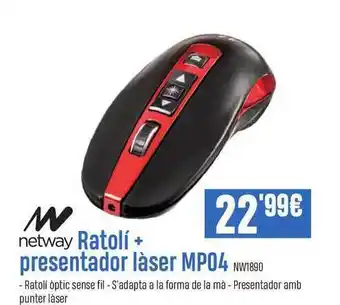 Beep Netway Ratolí + Presentador Làser Mp04 oferta