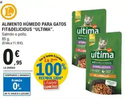 E.Leclerc ULTIMA Alimento húmedo para gatos fit&delicious oferta