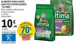 E.Leclerc ULTIMA Alimento para gatos adultos esterilizados oferta
