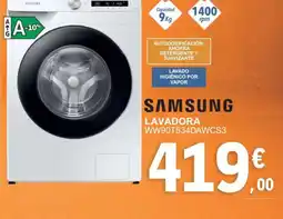 E.Leclerc SAMSUNG Lavadora ww90t534dawcs3 oferta