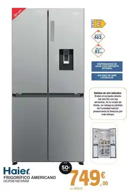 E.Leclerc HAIER Frigorífico americano HCR3818EWMM oferta