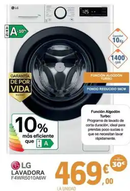 E.Leclerc LG Lavadora f4wr5010a6w oferta
