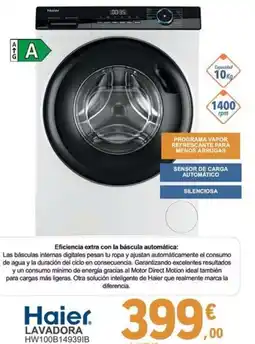 E.Leclerc HAIER Lavadora hw100b14939ib oferta