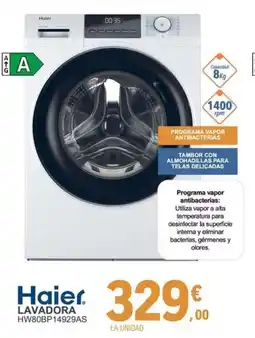 E.Leclerc HAIER Lavadora Hw80bp14929as oferta