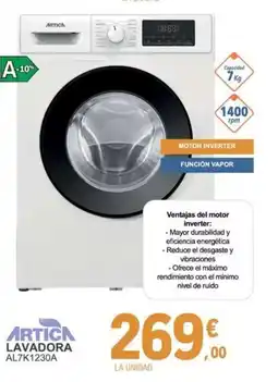 E.Leclerc ARTICA Lavadora al7k1230a oferta