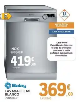 E.Leclerc BALAY Lavavajillas blanco 3vs506bp oferta
