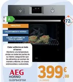 E.Leclerc AEG Horno gu5pb43fsm oferta