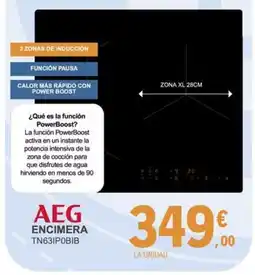E.Leclerc AEG Encimera tn631p0bib oferta
