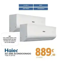 E.Leclerc HAIER Kit aire acondicionado tide r 25+35 oferta