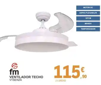 E.Leclerc FM Ventilador techo vtsenza oferta