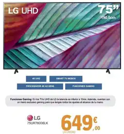 E.Leclerc LG 75UR78006LK oferta