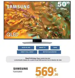 E.Leclerc SAMSUNG TQ50Q80D oferta