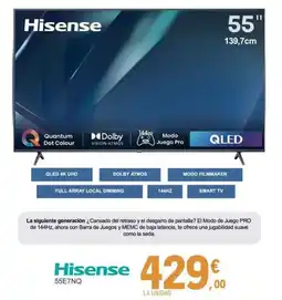 E.Leclerc HISENSE 55E7NQ oferta