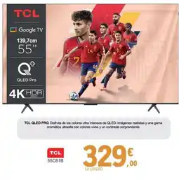 E.Leclerc TCL 55C61B oferta