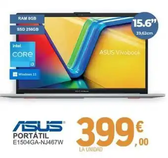 E.Leclerc ASUS Portátil e1504ga-nj467w oferta