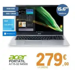 E.Leclerc ACER Portátil a115-32 n4500 oferta