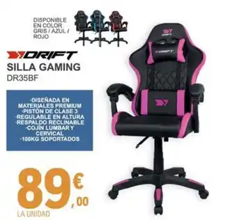 E.Leclerc DRIFT Silla gaming dr35bf oferta