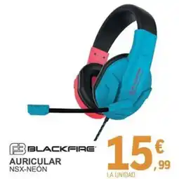E.Leclerc BBLACKFIRE Auricular nsx-neón oferta