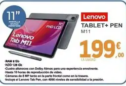 E.Leclerc LENOVO Tablet+ pen m11 oferta