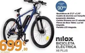 E.Leclerc NILOX Bicicleta eléctrica x6 plus oferta