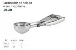 Makro Lacor - racionador de helado acero inoxidable oferta