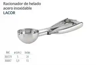 Makro Lacor - racionador de helado acero inoxidable oferta