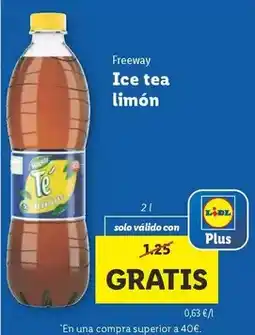 Lidl Freeway - ice tea limon oferta